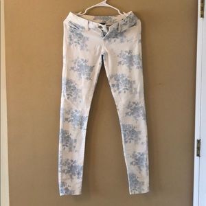 Floral jeans